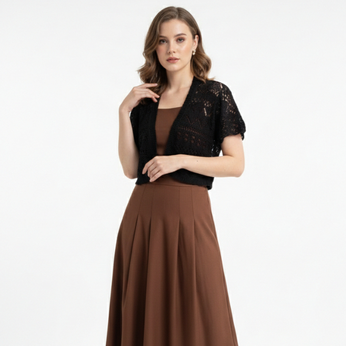 Vienna Eyelet Lace Bolero