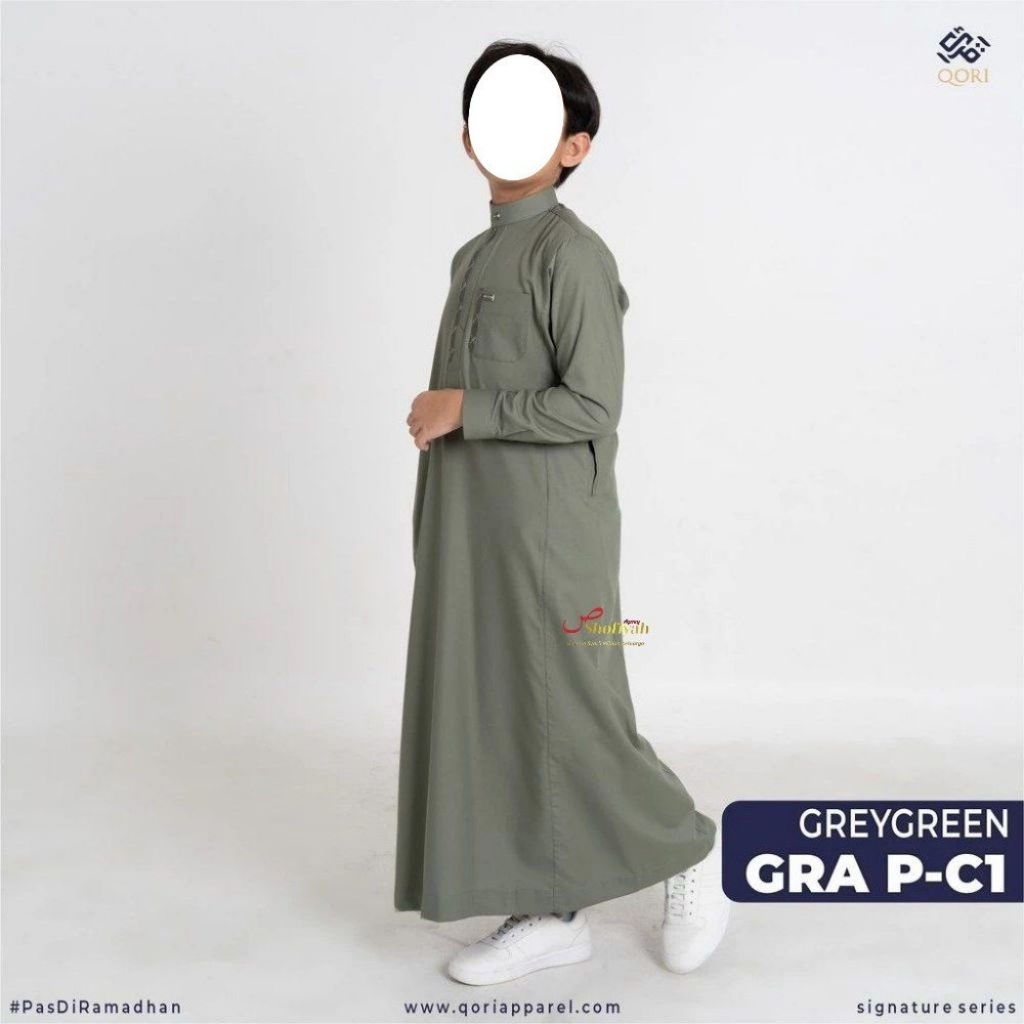 Qori Apparel Jubah / Gamis Irbadh bin Sariyah Lengan Manset GRA-2