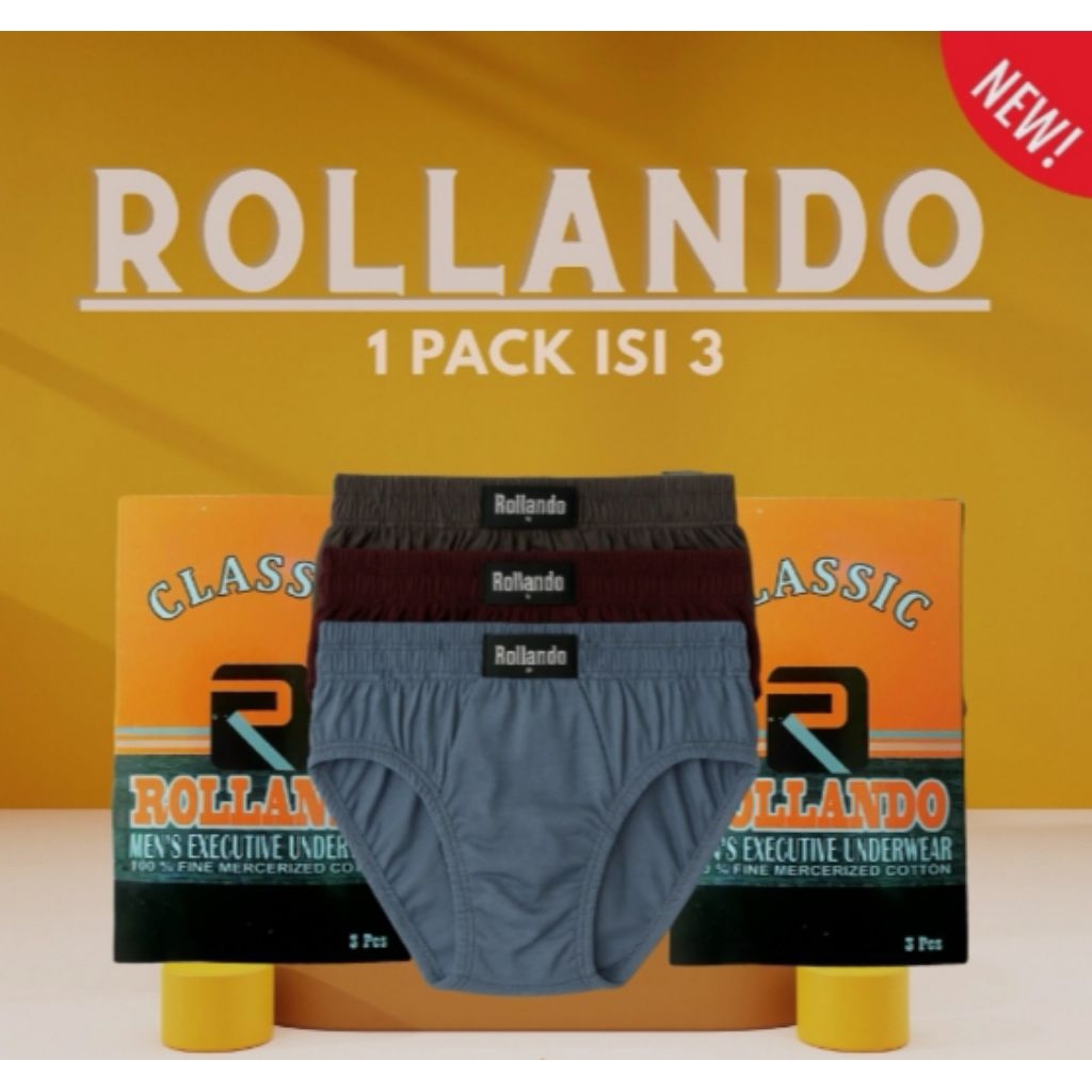 celana dalam pria Rollando isi 3pcs