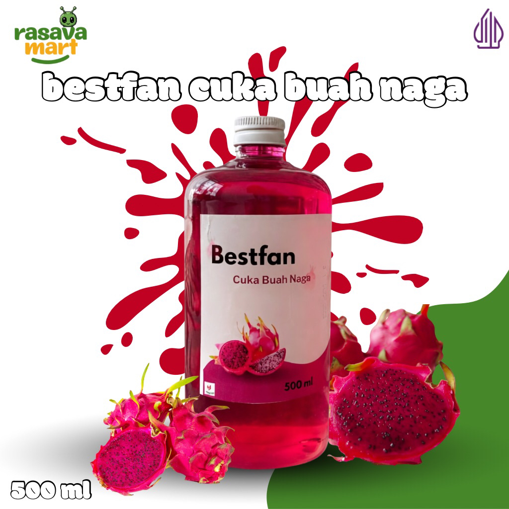Bestfan Cuka Buah Naga 500 ml | Probiotik Alami Fermentasi | Minuman Sehat & Herbal