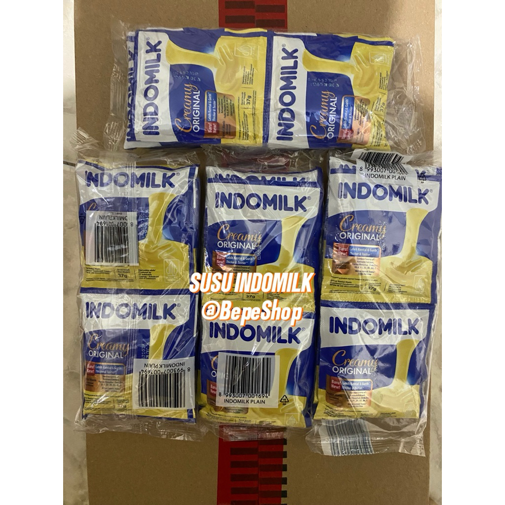 Promo Indomilk Susu Putih 1 Renteng Isi 6 Pcs