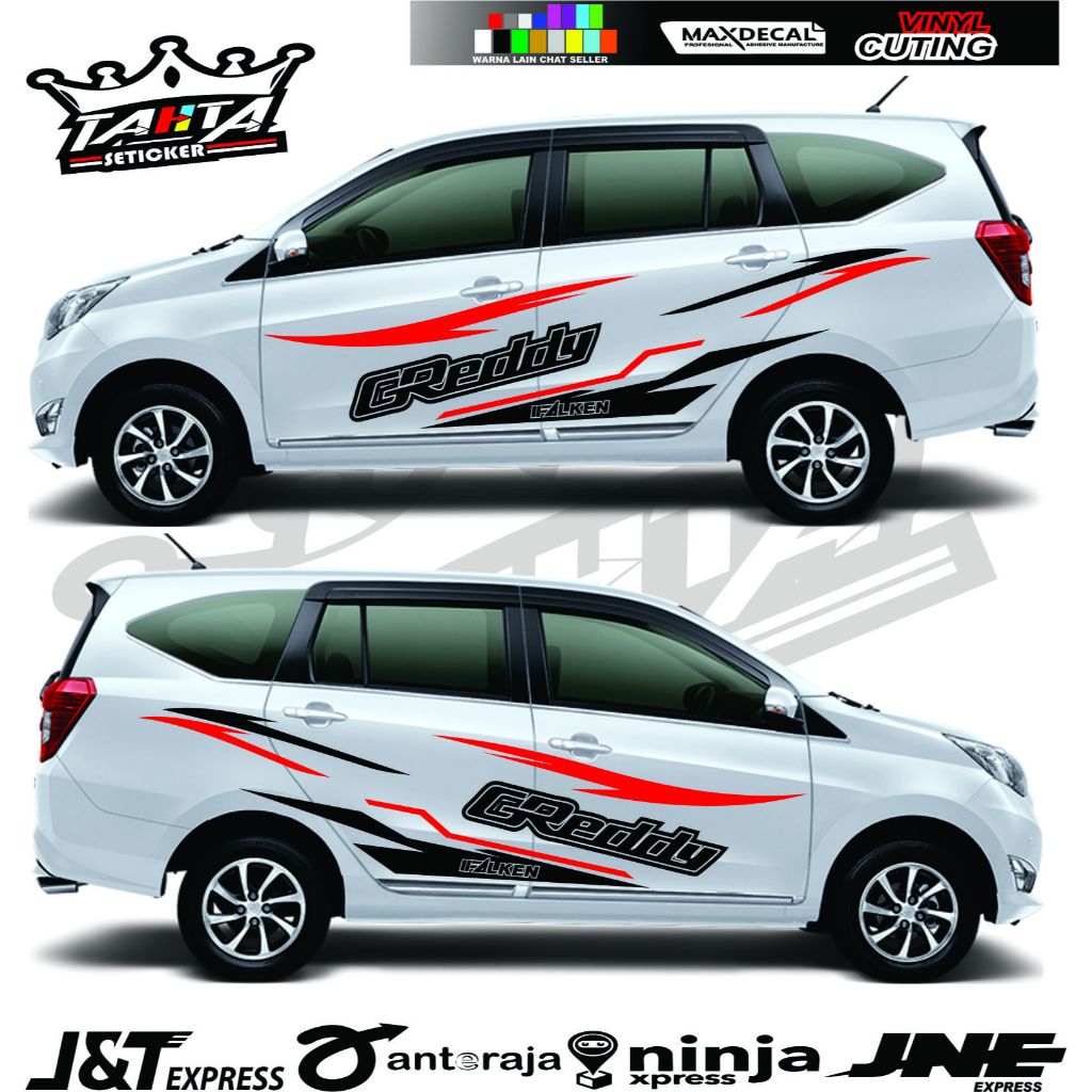 STIKER MOBIL SIGRA CUTTING LIST BODY SAMPING MOBIL