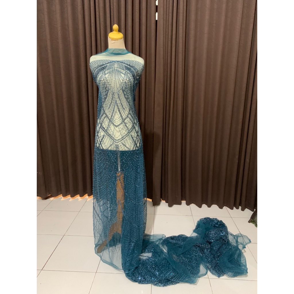 Tile payet Hijau emerald 5m