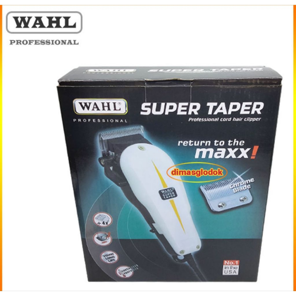 Paket Komplit Gunting Rambut Alat Cukur Mesin Potong Hair Clipper Wahl Super Taper