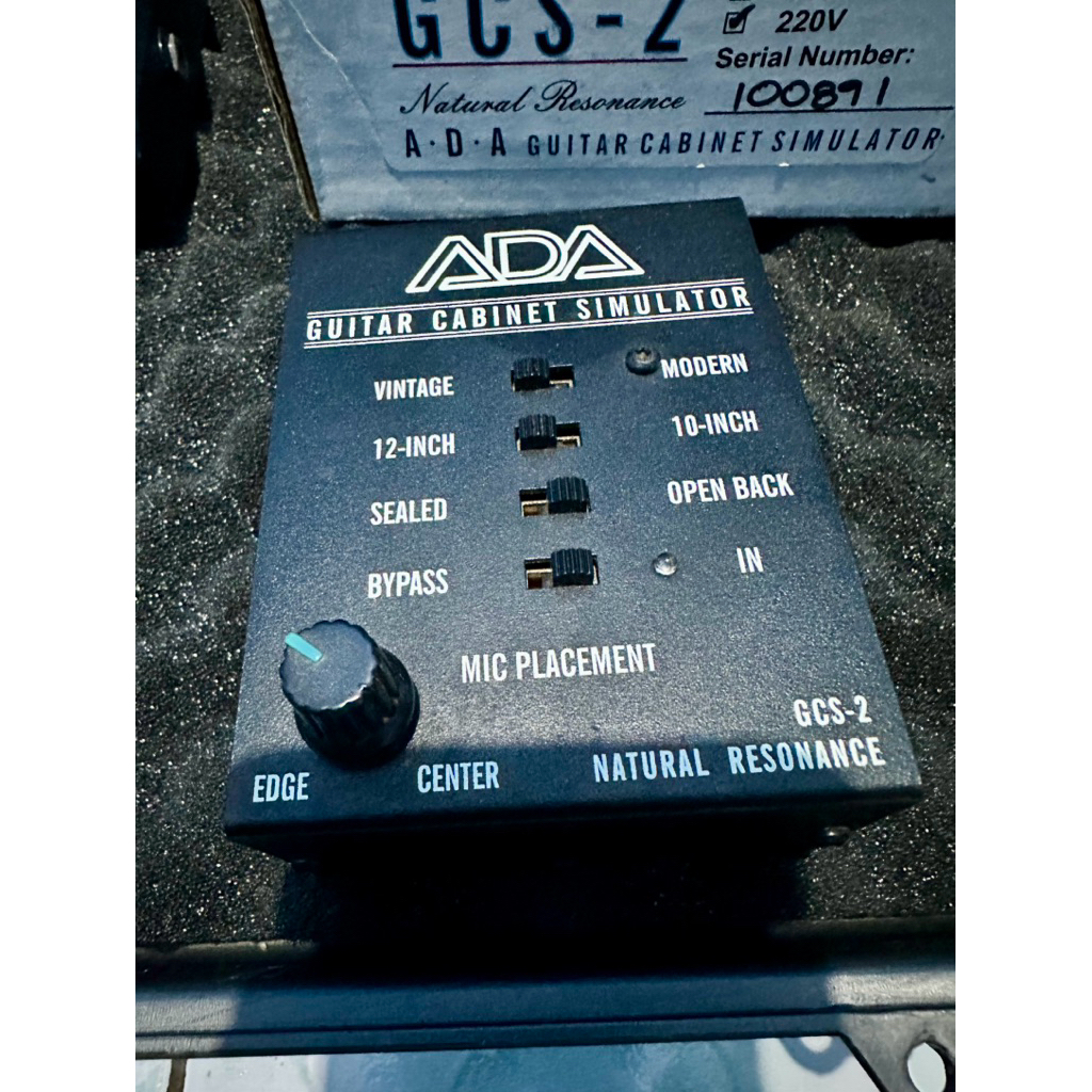 ADA GCS-2 Cabinet Simulator & DI Box Guitar Effects Pedal