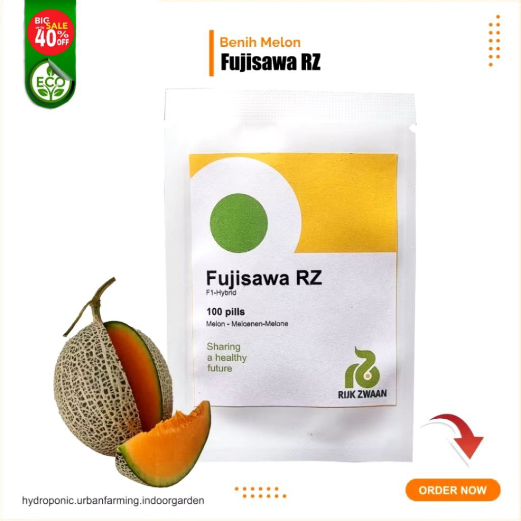 Benih Melon Fujisawa RZ Kemasan repack isi 600seed
