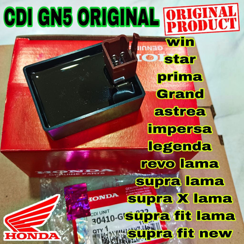 CDI GN5 ORIGINAL honda supra x revo lama supra fit lama grand legenda  prima star supra lama