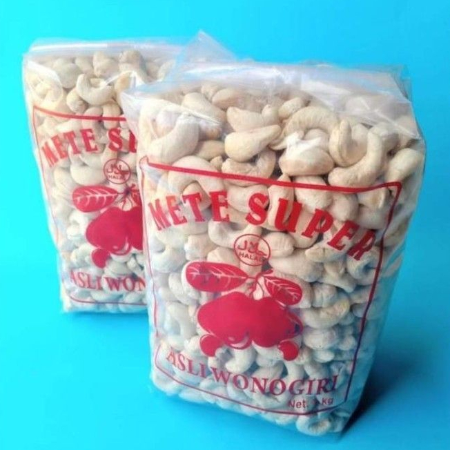 Kacang Mete/Mede SUPER JUMBO Mentah Kering Asli Wonogiri 1 Kg