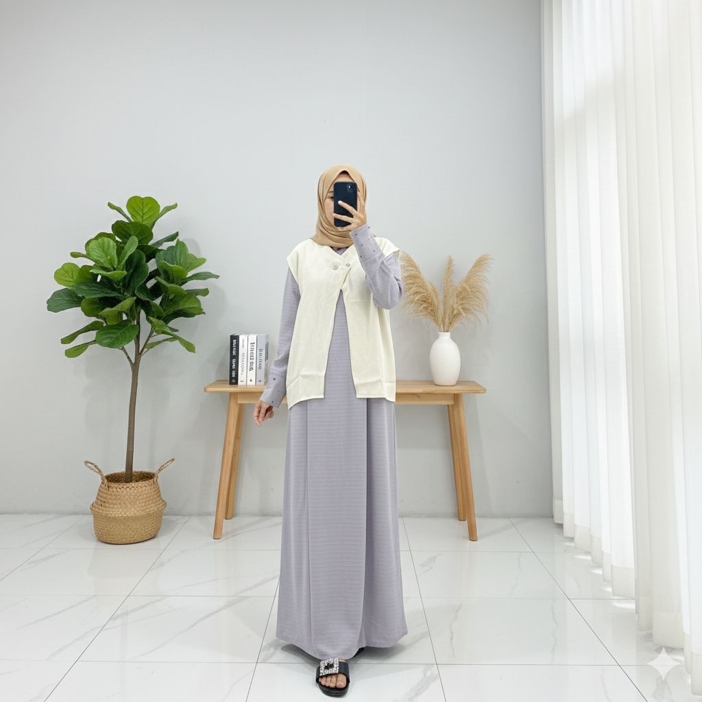 PGMT - NAZWA ELORA GAMIS REMAJA KOMBINASI ROMPI LEPAS LEBARAN