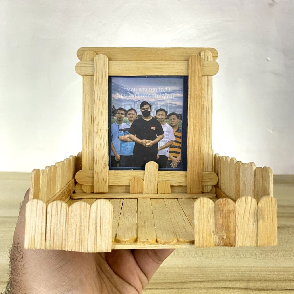 BINGKAI FOTO STIK ES KRIM | KERAJINAN TANGAN