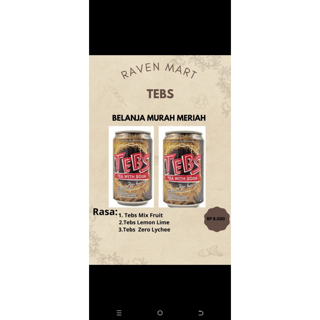 Minuman TEBS