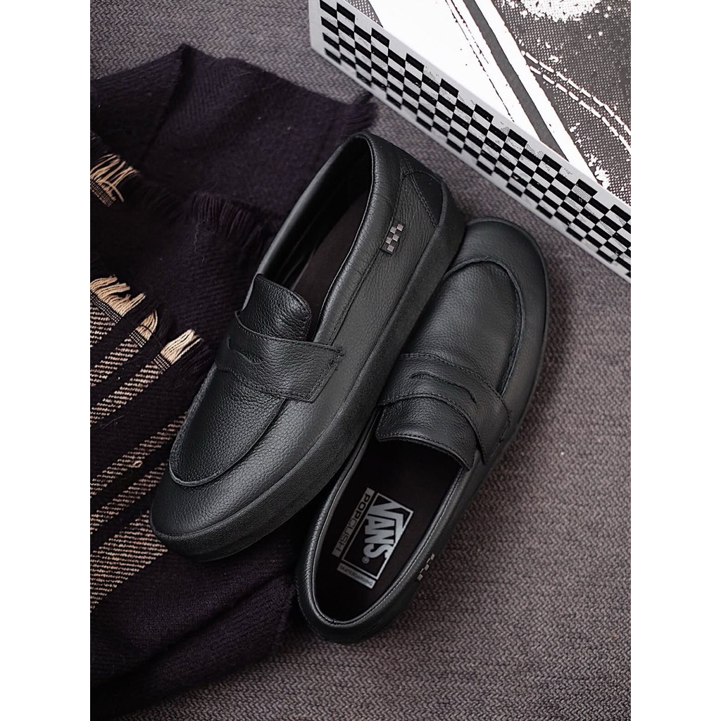 VANS SLIP ON PRO SKATE LOAFER LEATHER RESMI