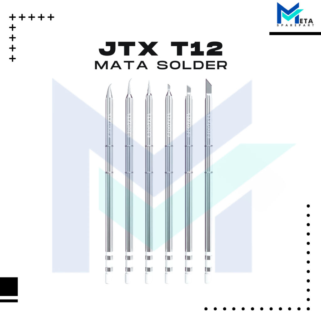 JTX T12 SOLDERING IRON TIP BIT FOR MOST T12 SOLDERING REWORK STATION / MATA SOLDER T12
