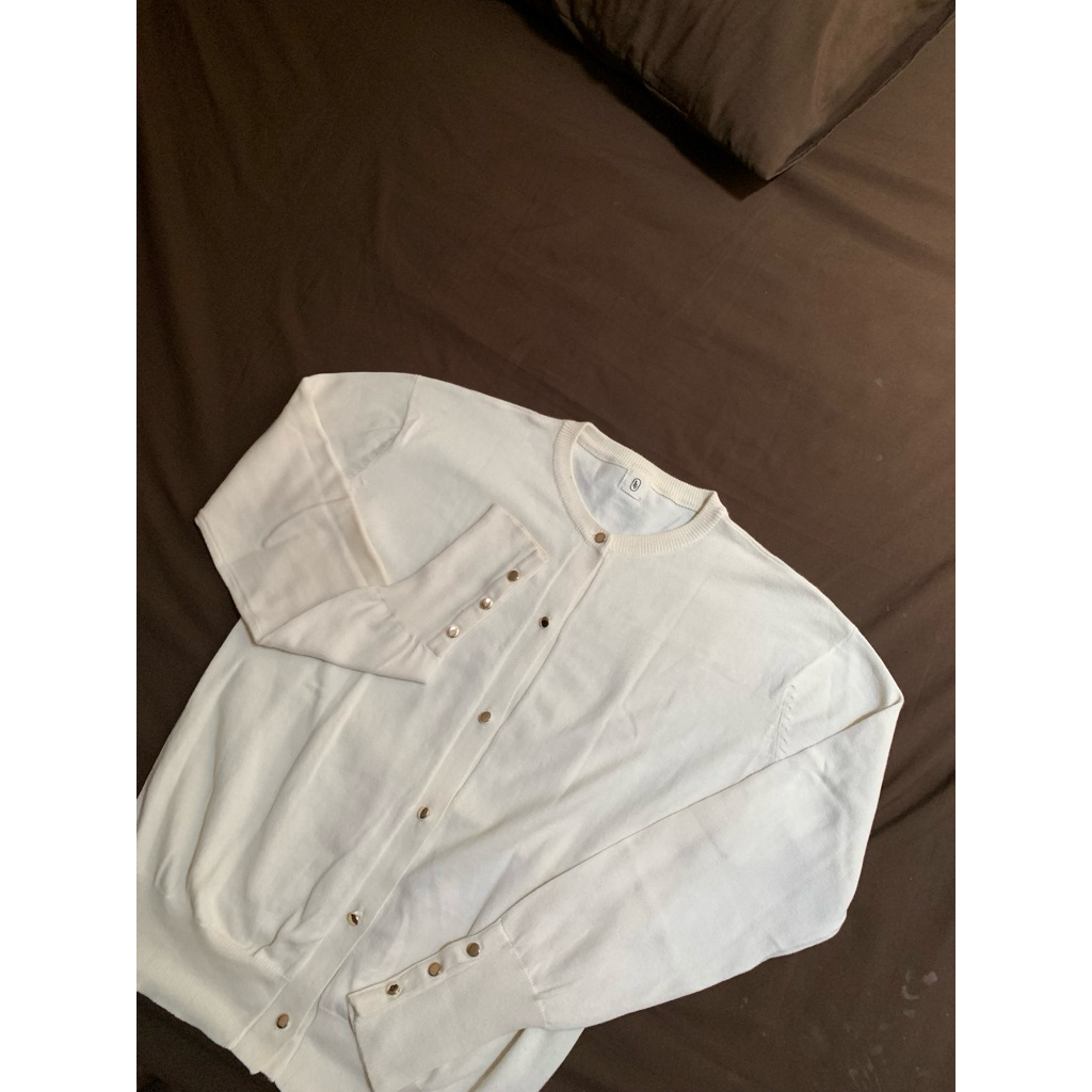 PL Cardigan|luknits.id|broken white