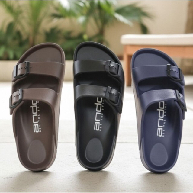 SANDAL ANDO SLOP DUA BAN PRIA TERBARU PRIA WANITA Sandal Slop Ando Sandal pria karet Sandal karet mu
