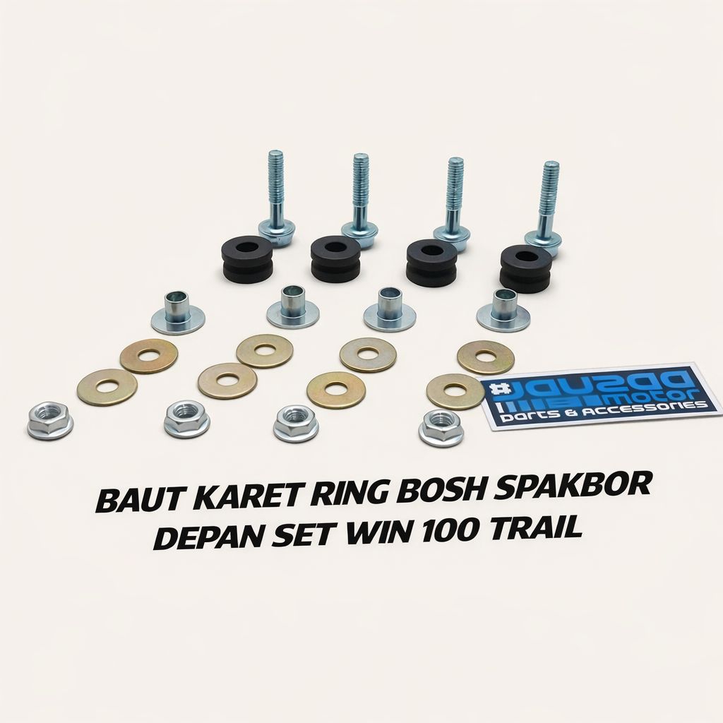 BAUD BAUT KARET RING BOSH SPAKBOR DEPAN SET WIN 100 TRAIL