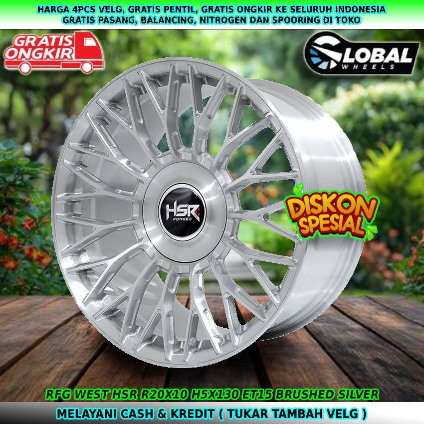 Velg hsr forged velg mobil Porsche| Boxter| Cayman| Cayenne| Panamera| dll velg hsr rfg west R20