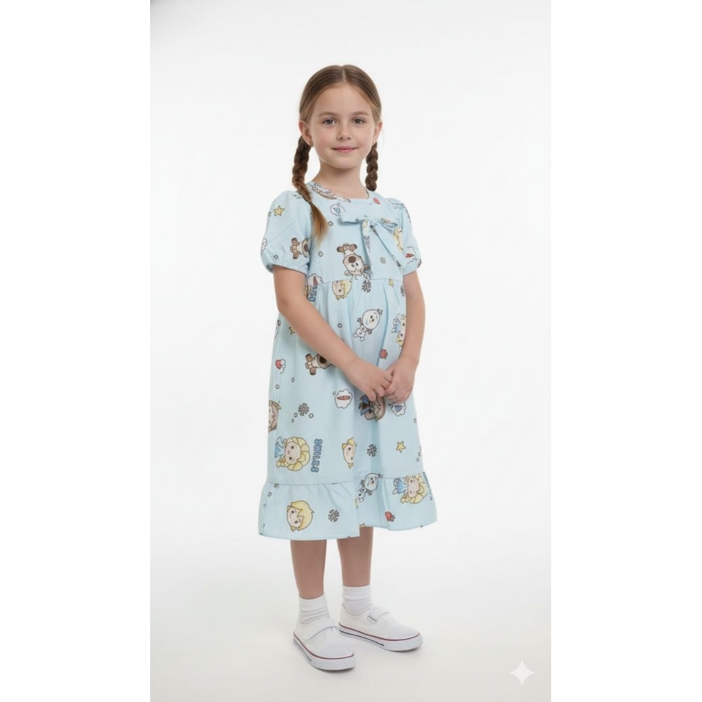 Dress Elsa Frozen Daster anak cantik