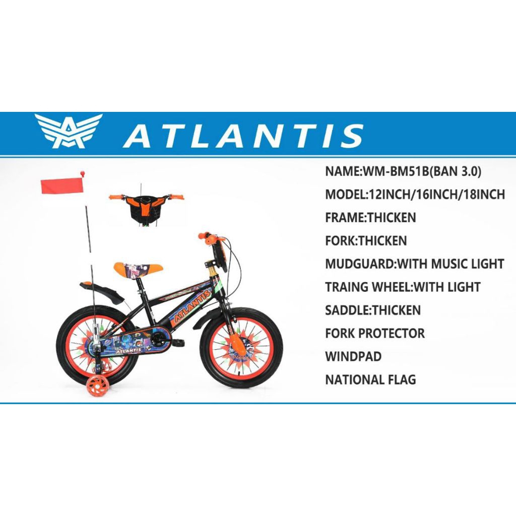 Sepeda Anak bmx 16 inch AT51B Atlantis