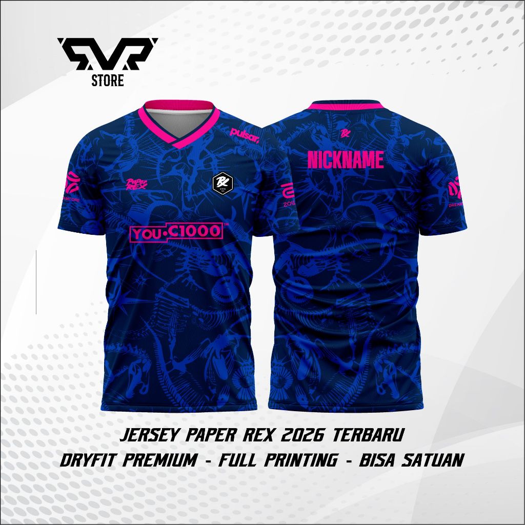 Jersey Gaming PRX Paper Rex VCT Pacific 2026-2027 Terbaru Baju Kaos PRX Game CSGO Valorant  Free req
