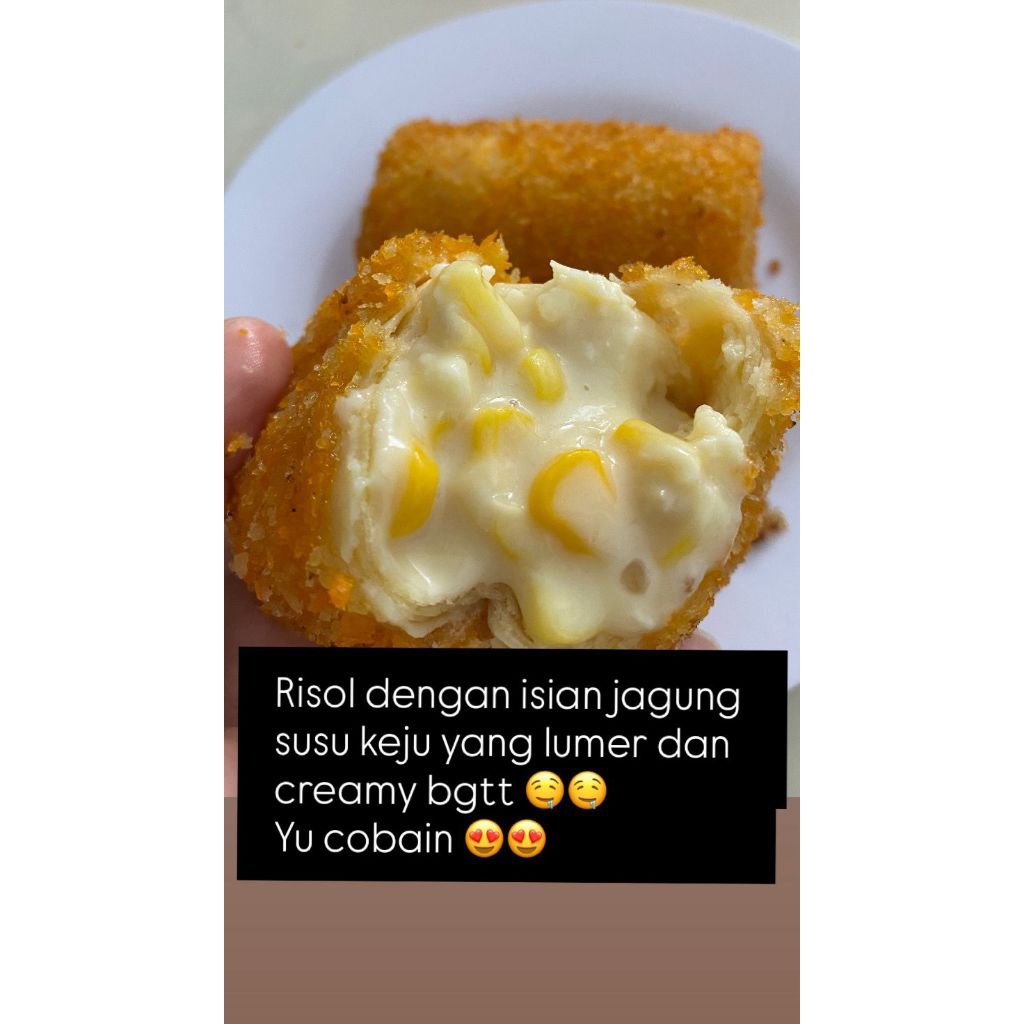 Risol Creamy Jasuke ( Jagung, Susu, Keju )