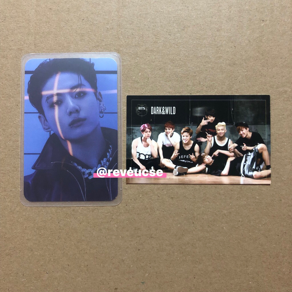 PHOTOCARD JUNGKOOK OFFICIAL BASTIONS BTS DNW GRUP DARK N WILD READY PC