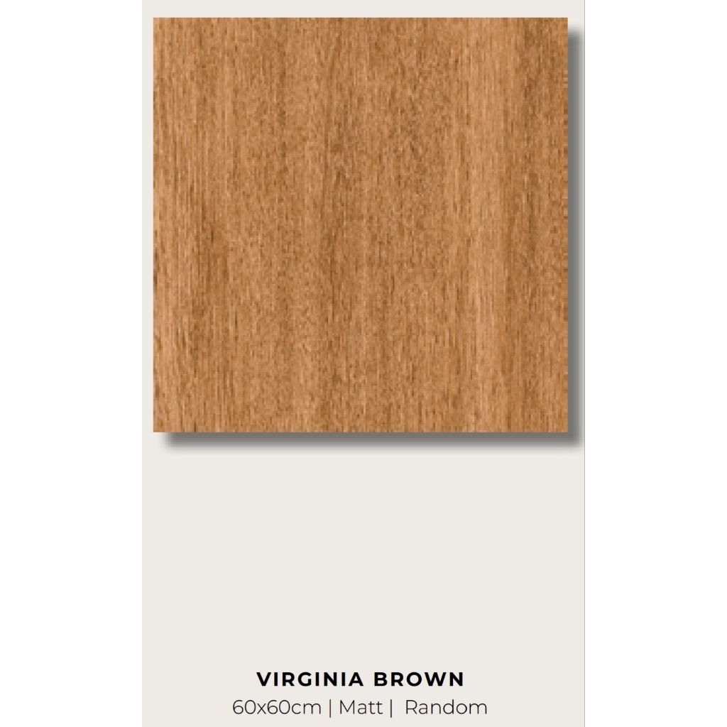 Granit Valentino Wood Virginia Brown, Ivory, Cream Matt 60x60