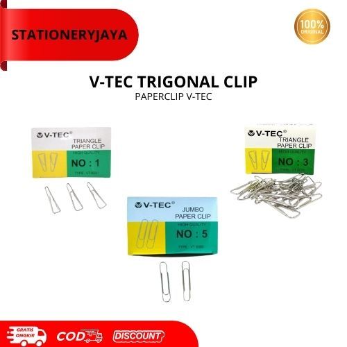 Penjepit Kertas/Paper Clip/Trigonal Clip Kertas Murah