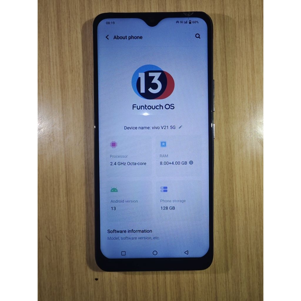 Vivo V21 5G RAM 8/128 GB