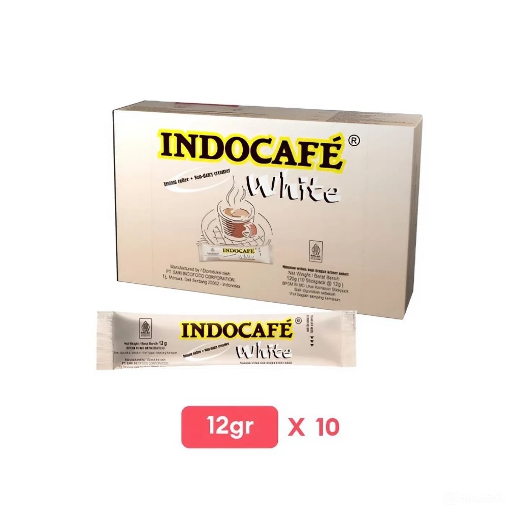 INDOCAFE WHITE COFFEE ISI 10 STICK NO SUGAR