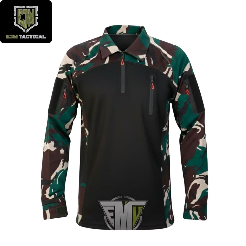 KAOS BDU SCUBA HITAM LORENG MALVINAS