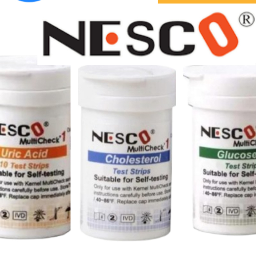 Strip Tes Darah Nesco Multicheck 3 in 1 - Cepat, Mudah, Higienis