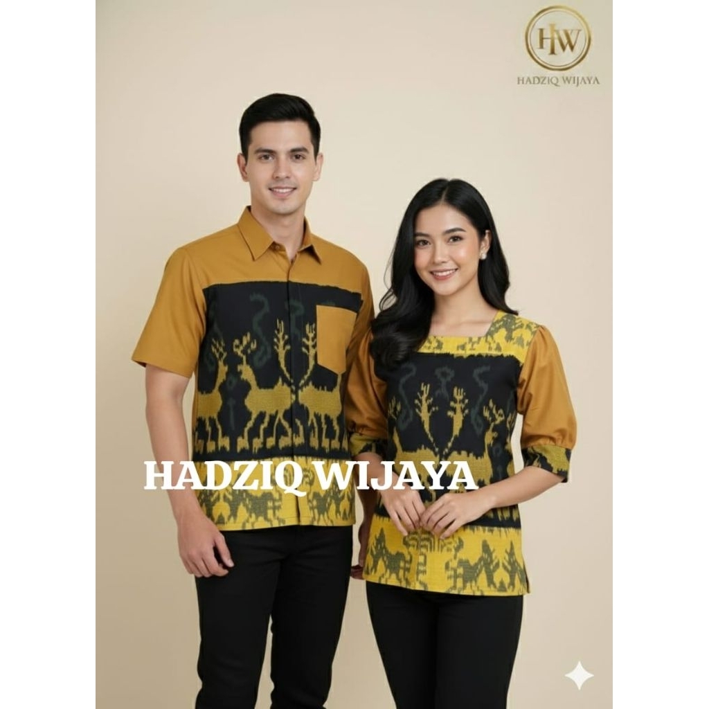 BLUS KEMEJA TENUN MOTIF SUMBA