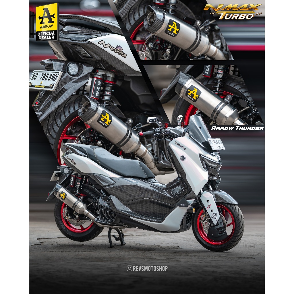 KNALPOT ARROW THUNDER YAMAHA NEW NMAX155/AEROX