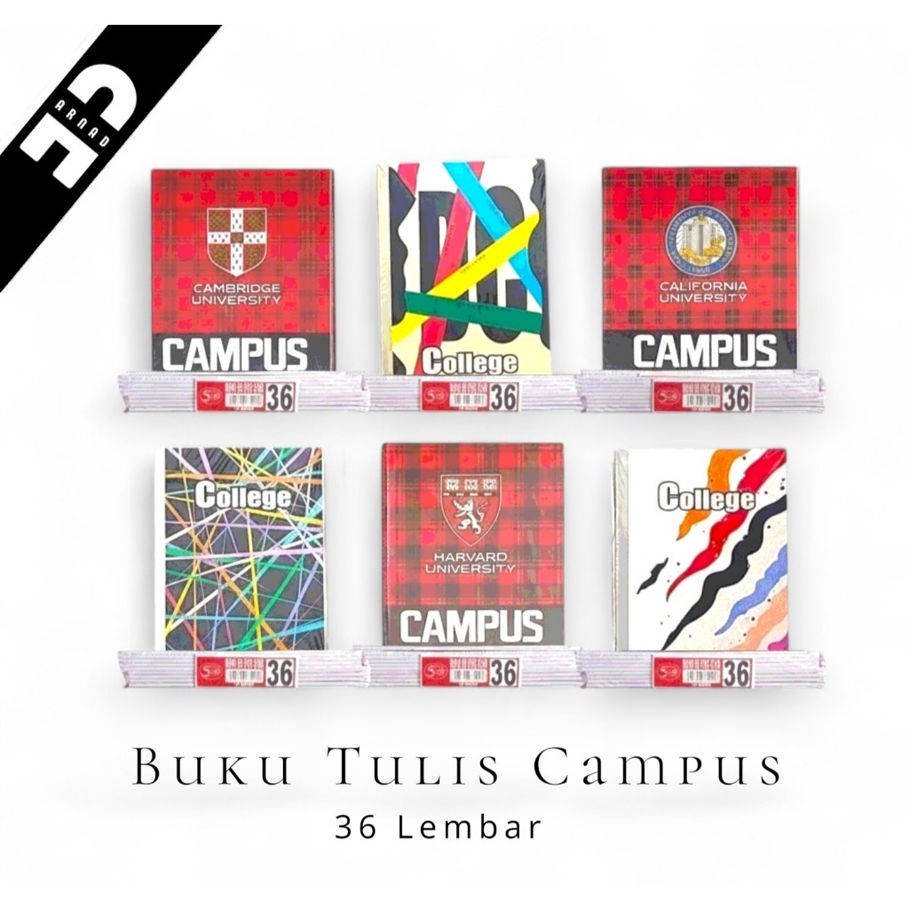 Buku Tulis Campus 36 Sekolah Tebal Besar 1Pack 10Pcs