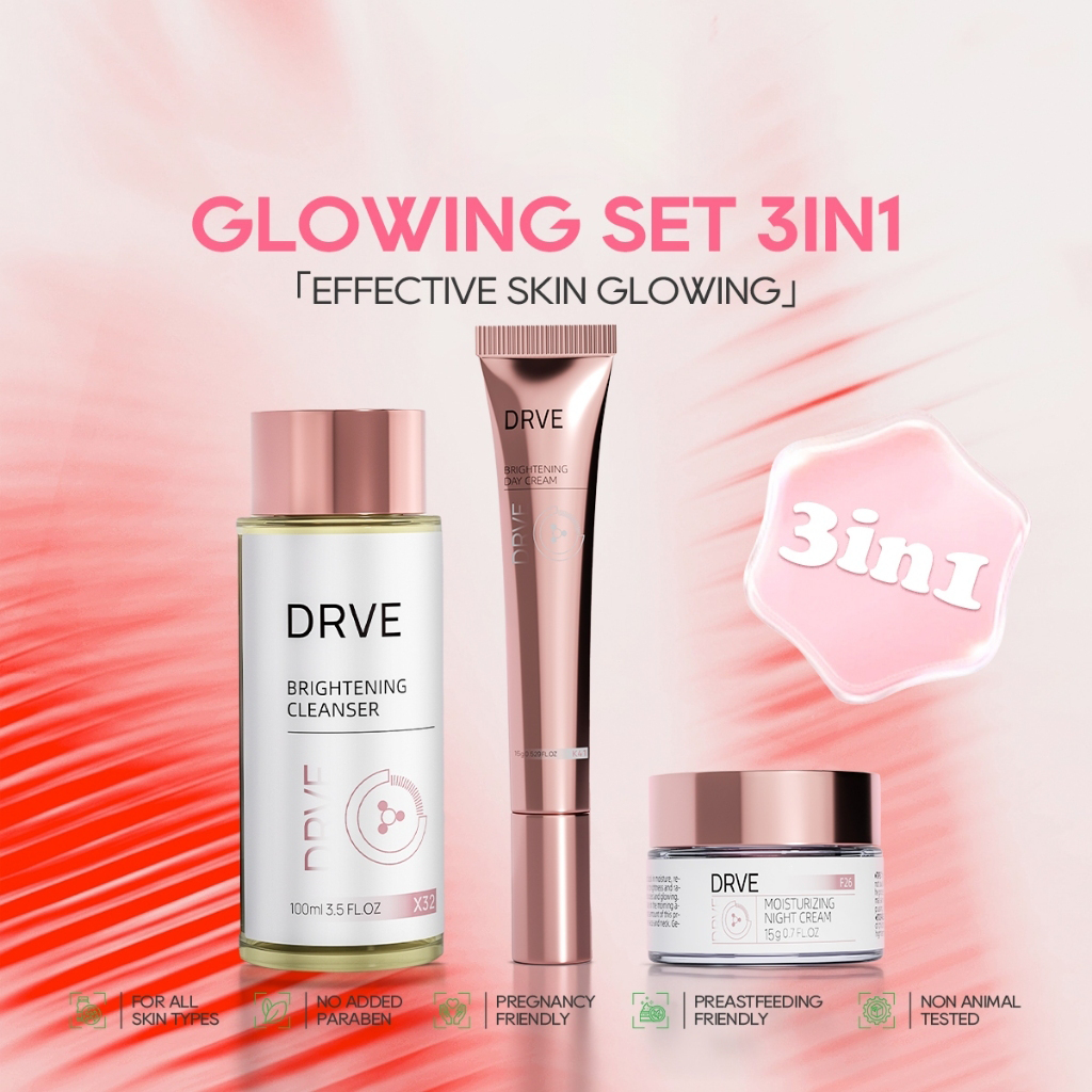 [COD] Drve Paket Bundling 3in1 Tampil Cantik Dengan Kandungan Niaciamide Untuk Kulit Sehat Dan Bersi