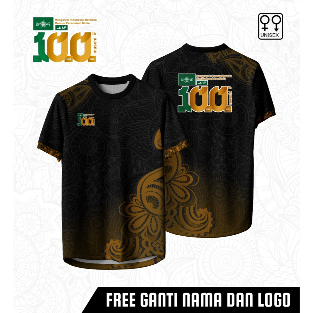 Jersey Harlah NU 1 Abad Kaos Nahdlatul Ulama 2026 Baju Harlah 100 tahun NU
