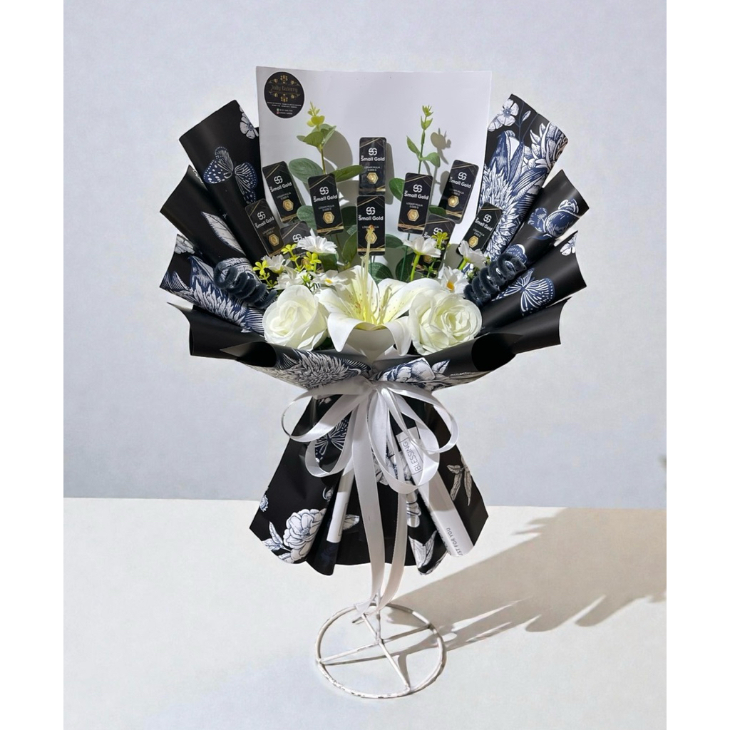Buket Minigold / minigold bouquet / buket emas / buket LM / kado anniversary / birthday gift / buket
