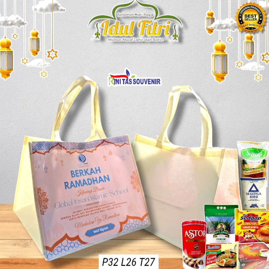 TAS LEBARAN CUSTOM DESAIN TAS SEMBAKO IDUL FITRI CUSTOM UKURAN