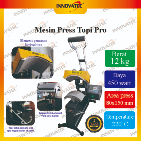 Mesin Press Topi Pro