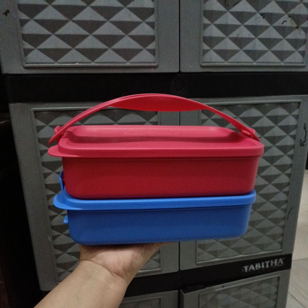 rantang ctg tupperware 2 susun tanpa sekat