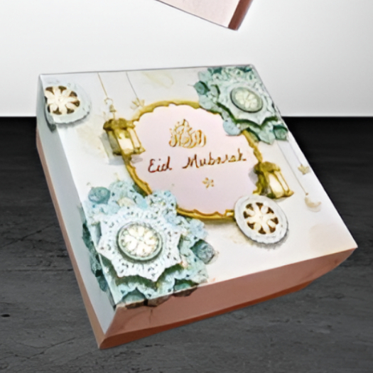 Box Eflute Hampers Idul Fitri Ukuran 25x25x10 Cm Dus Kotak Kue Hadiah Packaging Lebaran Ramadhan