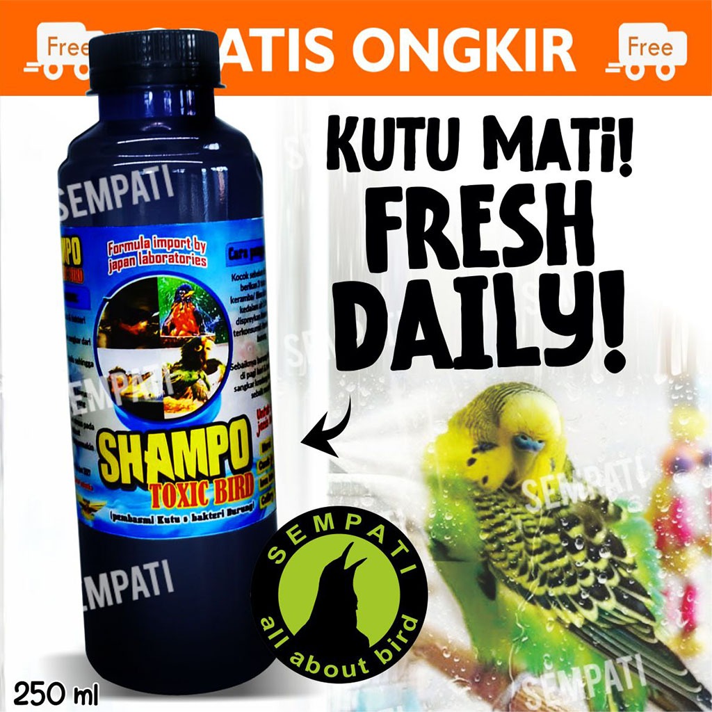 SEMPATI Shampoo Burung Shampo Toxic Bird Bmw Sampo Mandi Burung Murai Lovebird Kacer Kenari Cucak Ci