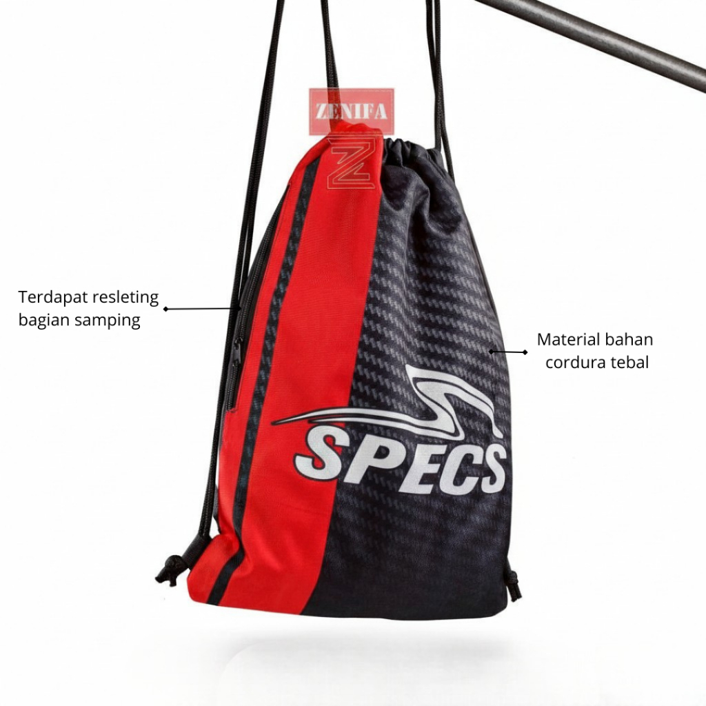 Tas Sepatu Bola Futsal Specs Tas Futsal Serut Specs Original Premium