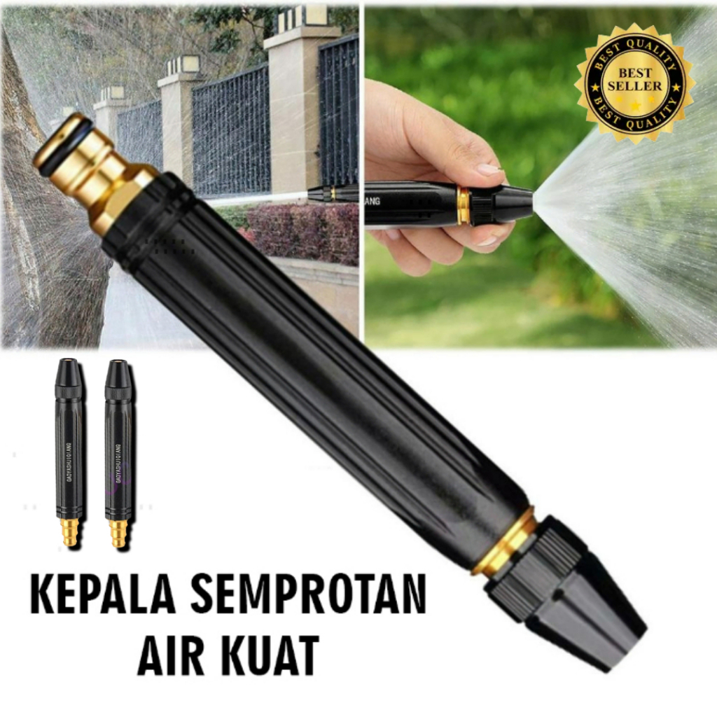 Kepala Semprotan Air Kuningan Multifungsi dengan Tekanan Tinggi/hoze nozle SAMBUNGAN KRAN SELANG AIR