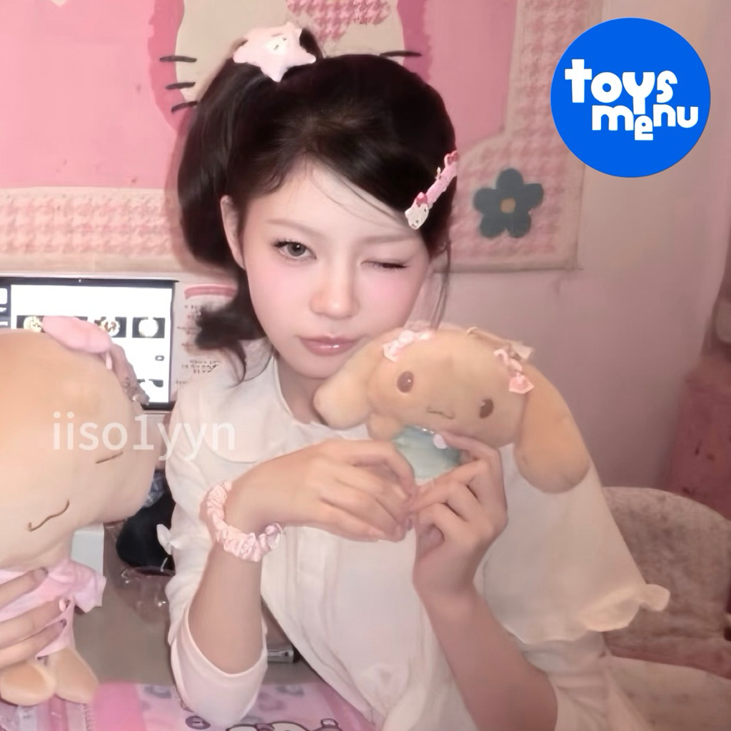 SANRIO boneka gantungan kunci lucu bag charm Cinamorroll Mocha ILLIT MOKA