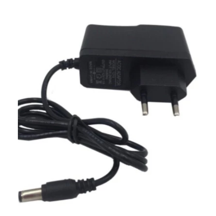 Adaptor Mesin Sulam 12V-2A Jack Kecil LED Strip Pompa Mini Hitam