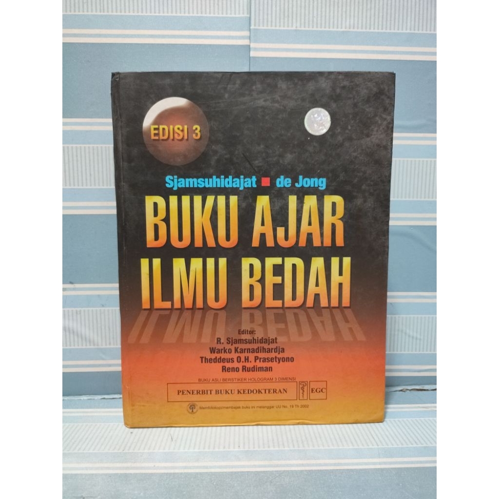 Buku ajar ilmu bedah edisi 3 oleh sjamsuhidajat de jong