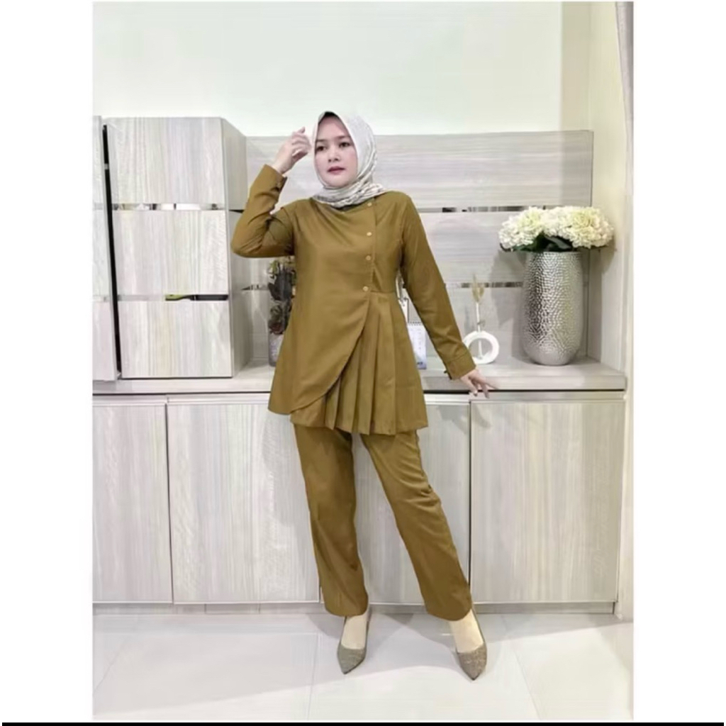 Setelan Celana Pemda ASN Baju Dinas Kerja Pemda ASN Model Stelan Celana Bahan Toyobo Original