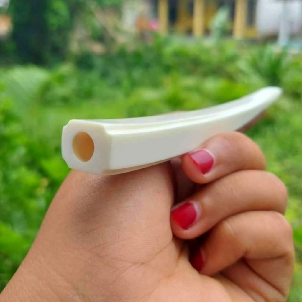 Pipa Once Tulang Sapi Asli Model GG Panjang 12 cm Desain Elegan Mewah Rasa Gurih Segar Bervariasi